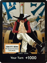 DON!! Card (Dracule Mihawk) · Foil (The Azure Sea's Seven)