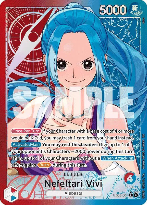 Nefeltari Vivi  - 001 (Alternate Art) EB03-001 · Foil (Extra Booster: One Piece Heroine's Edition)