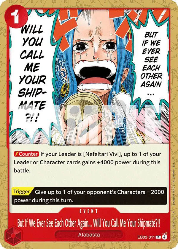 But If We Ever See Each Other Again... Will You Call Me Your Shipmate?!! EB03-011 (Extra Booster: One Piece Heroine's Edition)