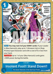 Insolent Fool!! Stand Down!! EB03-029 (Extra Booster: One Piece Heroine's Edition)