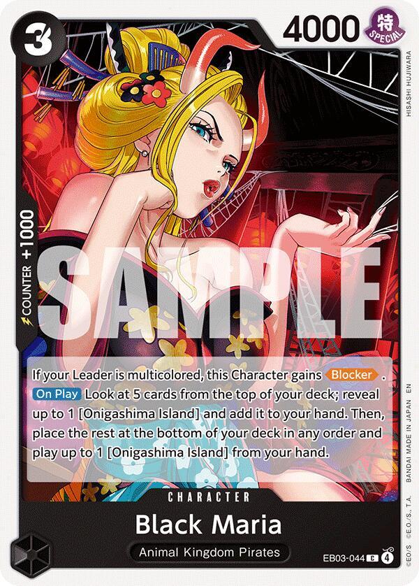 Black Maria EB03-044 (Extra Booster: One Piece Heroine's Edition)