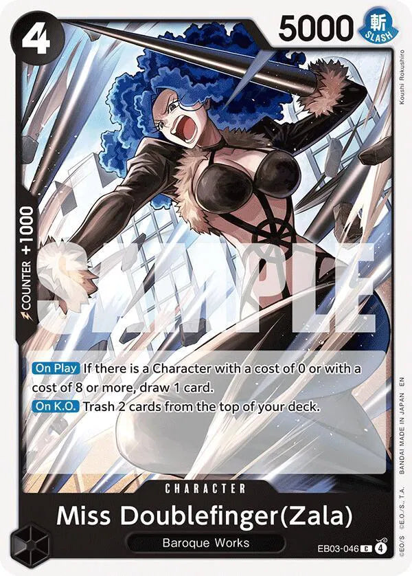 Miss Doublefinger(Zala) EB03-046 (Extra Booster: One Piece Heroine's Edition)