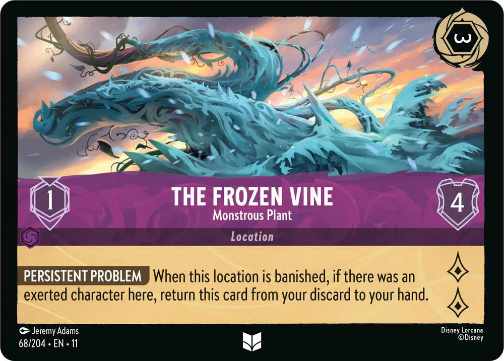 The Frozen Vine - Monstrous Plant 68/204 · Cold Foil (Winterspell)