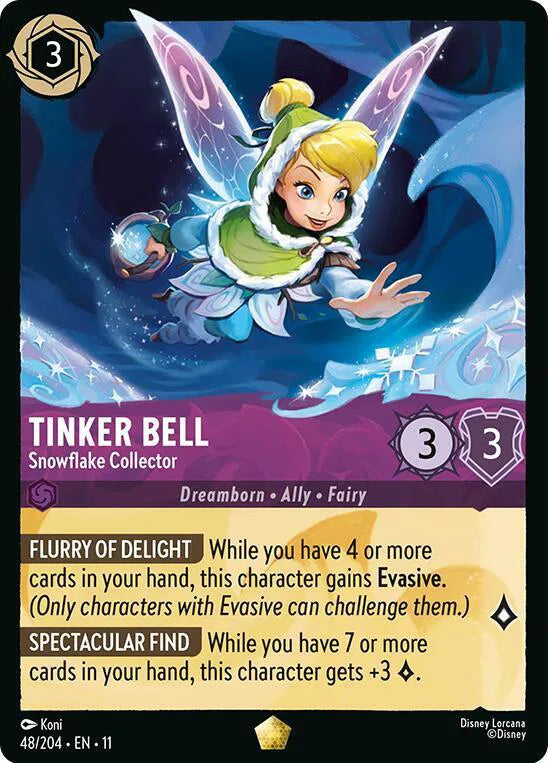 Tinker Bell - Snowflake Collector 48/204 · Normal (Winterspell)