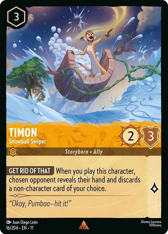 Timon - Snowball Swiper 16/204 · Normal (Winterspell)