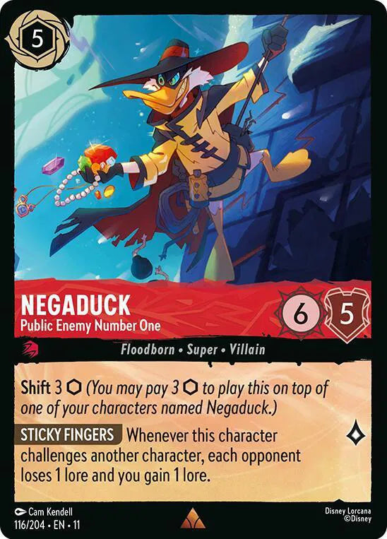 Negaduck - Public Enemy Number One 116/204 · Normal (Winterspell)