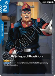 Privileged Position GD03-102 · Normal (Steel Requiem)