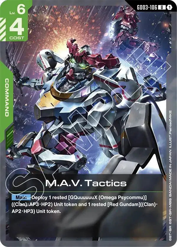 M.A.V. Tactics GD03-106 · Normal (Steel Requiem)