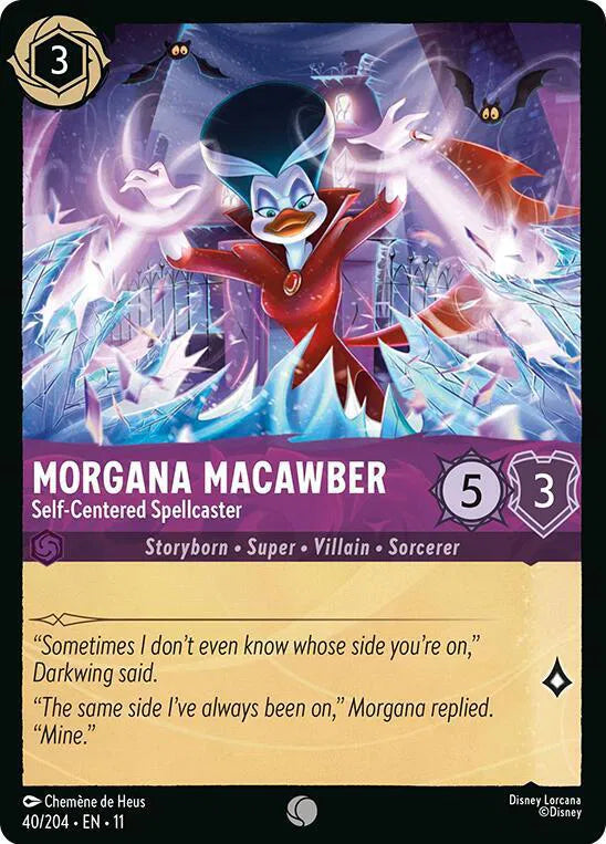 Morgana Macawber - Self-Centered Spellcaster 40/204 · Cold Foil (Winterspell)