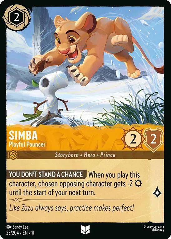 Simba - Playful Pouncer 23/204 · Normal (Winterspell)