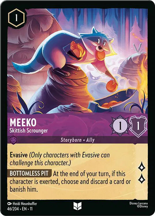 Meeko - Skittish Scrounger 46/204 · Normal (Winterspell)