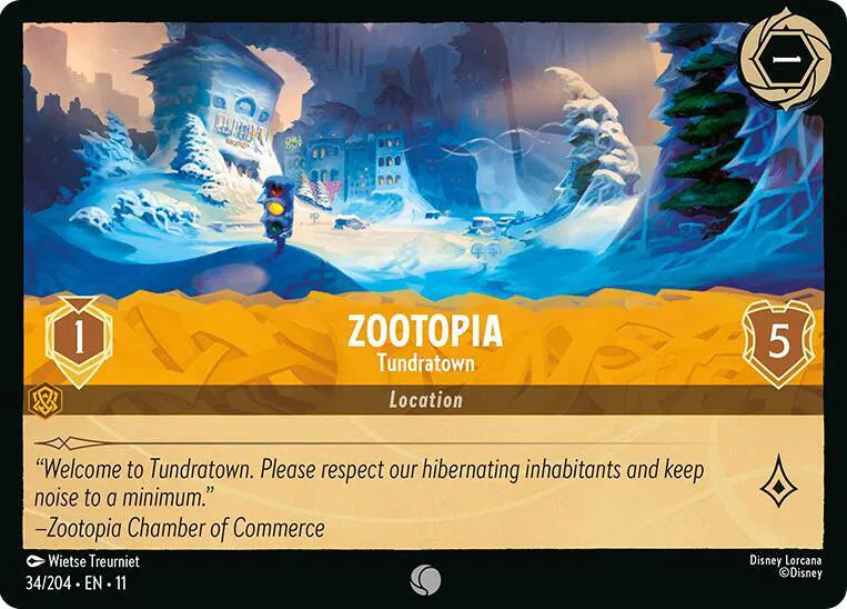Zootopia - Tundratown 34/204 · Normal (Winterspell)