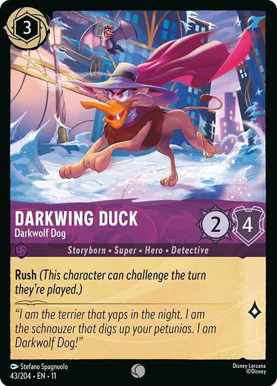 Darkwing Duck - Darkwolf Dog 43/204 · Normal (Winterspell)
