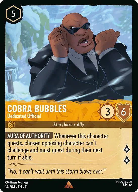 Cobra Bubbles - Dedicated Official 14/204 · Normal (Winterspell)