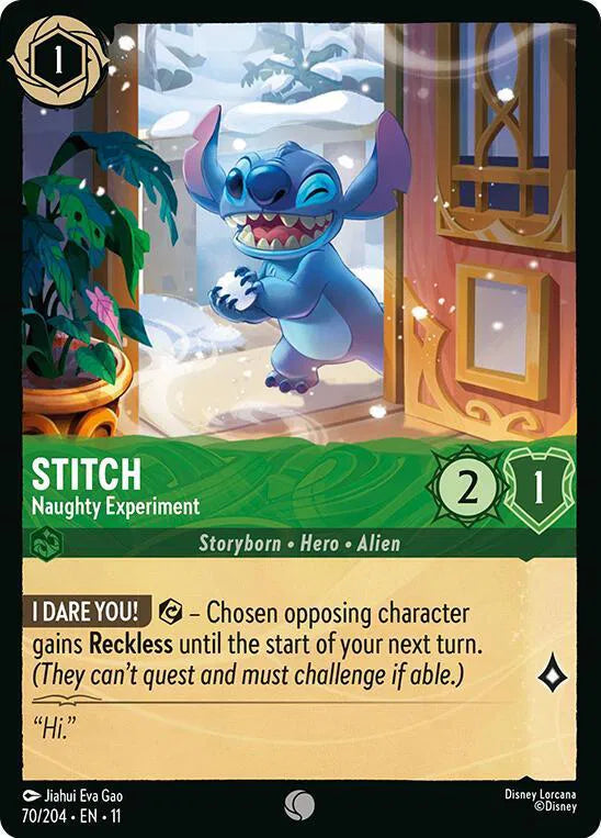 Stitch - Naughty Experiment 70/204 · Normal (Winterspell)