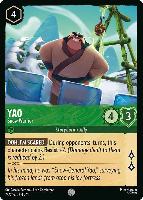 Yao - Snow Warrior 73/204 · Normal (Winterspell)