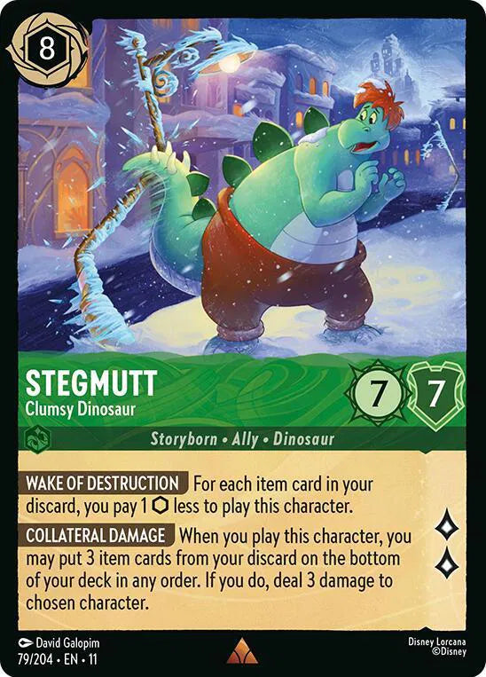 Stegmutt - Clumsy Dinosaur 79/204 · Cold Foil (Winterspell)