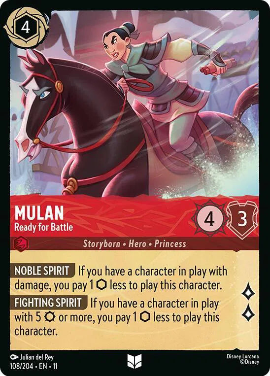 Mulan - Ready for Battle 108/204 · Normal (Winterspell)