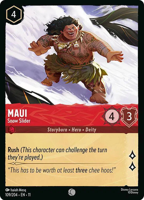 Maui - Snow Slider 109/204 · Normal (Winterspell)