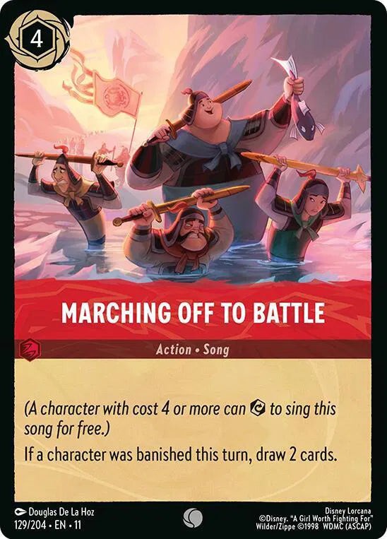Marching Off to Battle 129/204 · Normal (Winterspell)