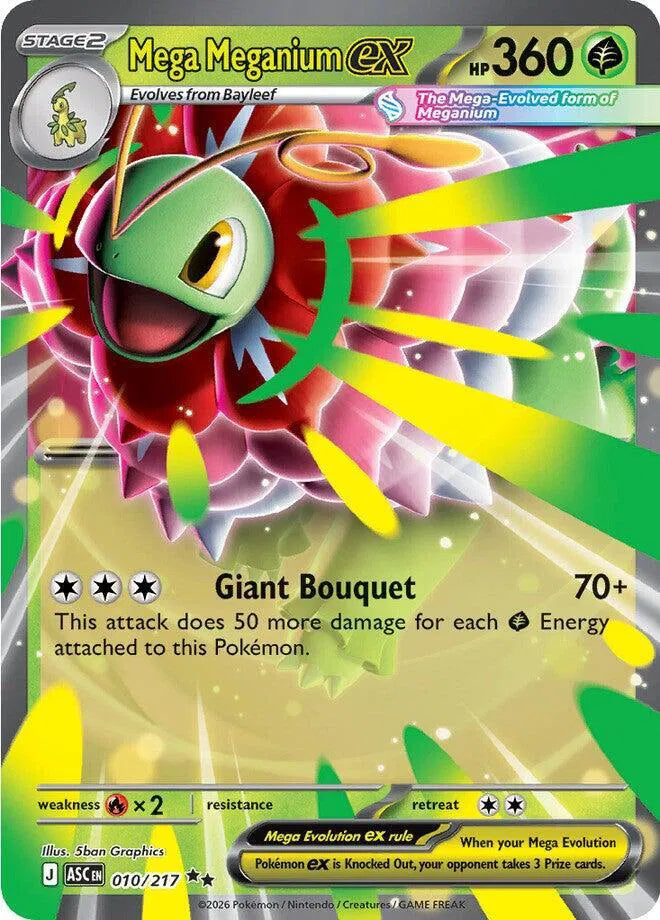 Mega Meganium ex 010/217 · Holofoil (Ascended Heroes)