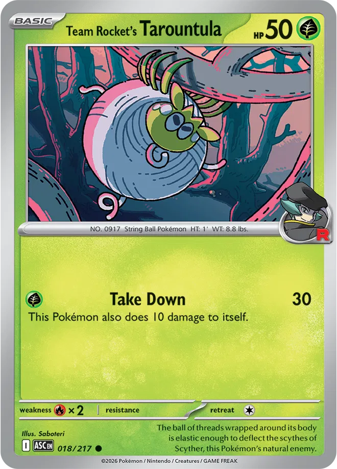 Team Rocket's Tarountula 018/217 (Ascended Heroes)