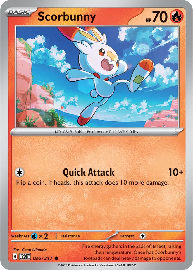 Scorbunny 036/217 (Ascended Heroes)