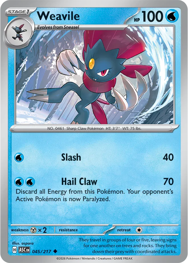 Weavile 045/217 (Ascended Heroes)