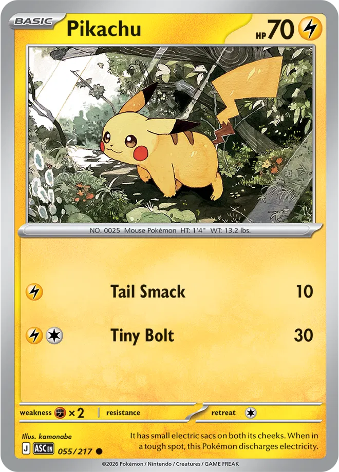 Pikachu 055/217 (Ascended Heroes)