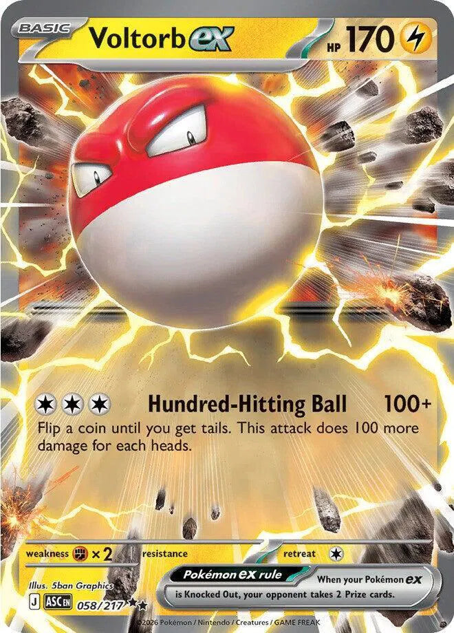 Voltorb ex 058/217 (Ascended Heroes)