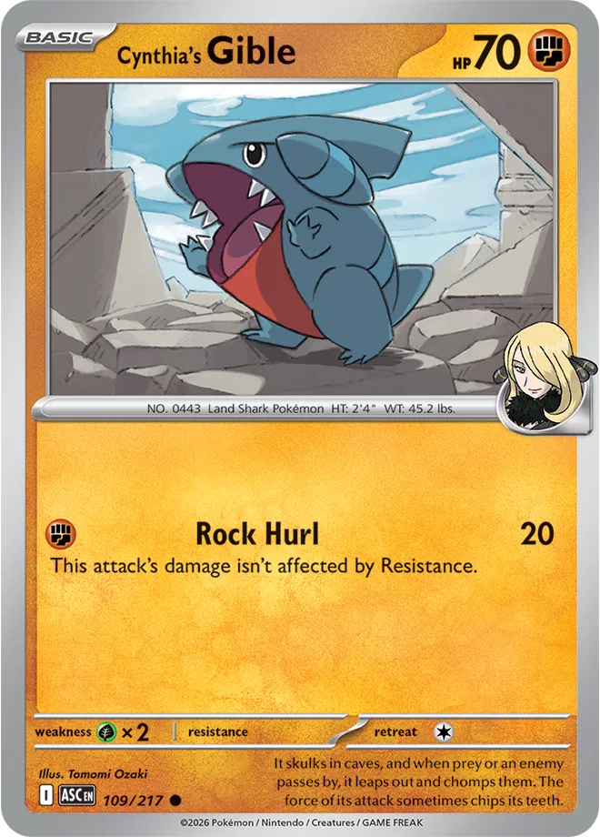 Cynthia's Gible 109/217 (Ascended Heroes)