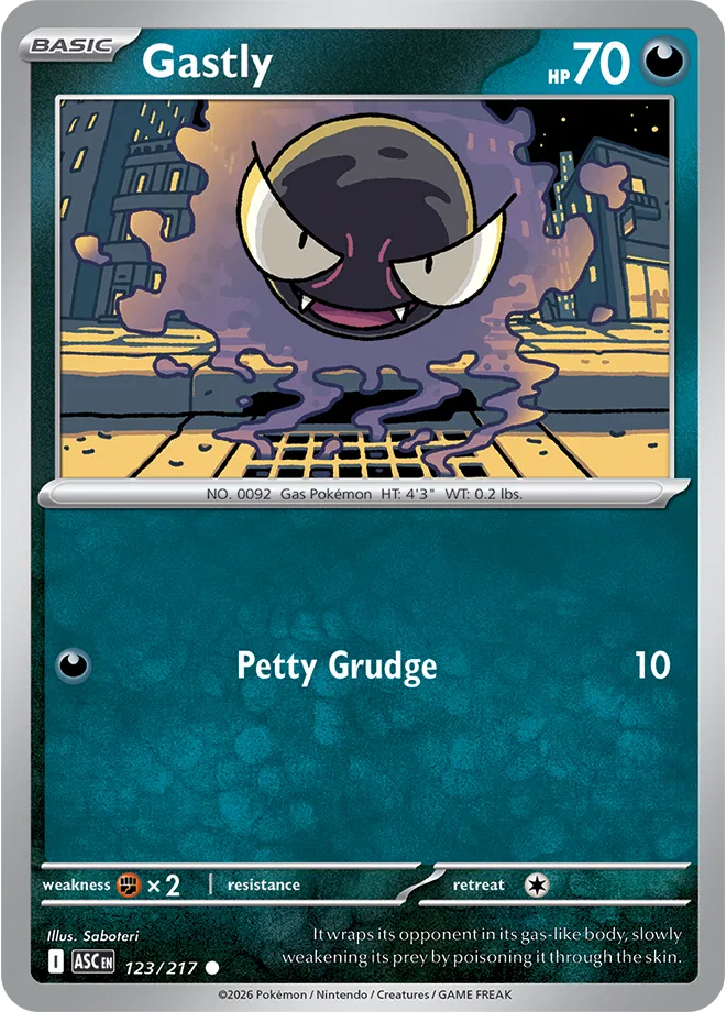 Gastly 123/217 · Normal (Ascended Heroes)