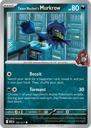 Team Rocket's Murkrow 126/217 (Ascended Heroes)