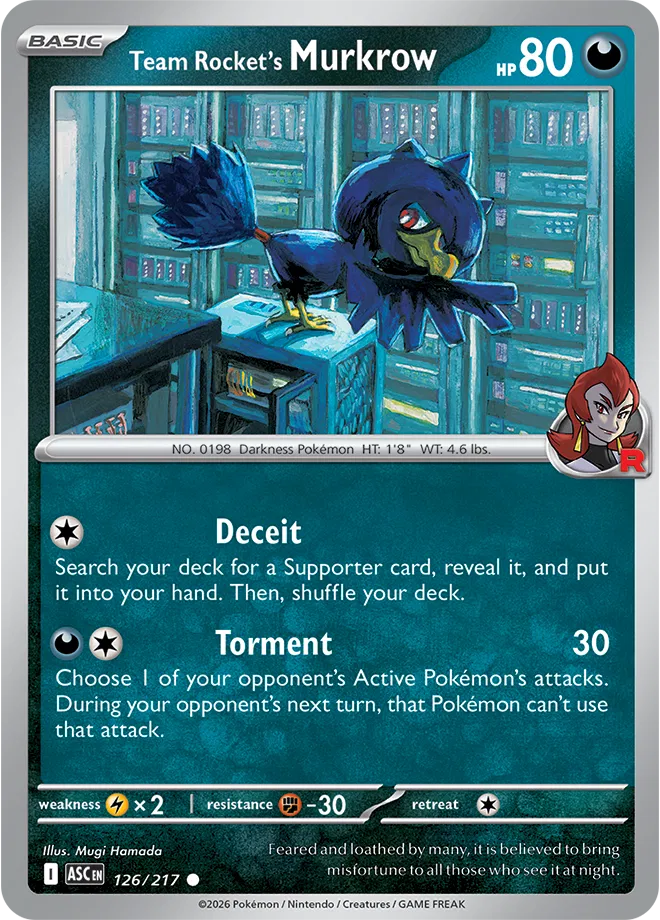 Team Rocket's Murkrow 126/217 (Ascended Heroes)