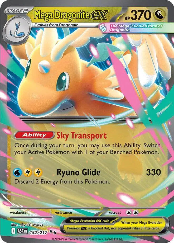 Mega Dragonite ex 152/217 · Holofoil (Ascended Heroes)