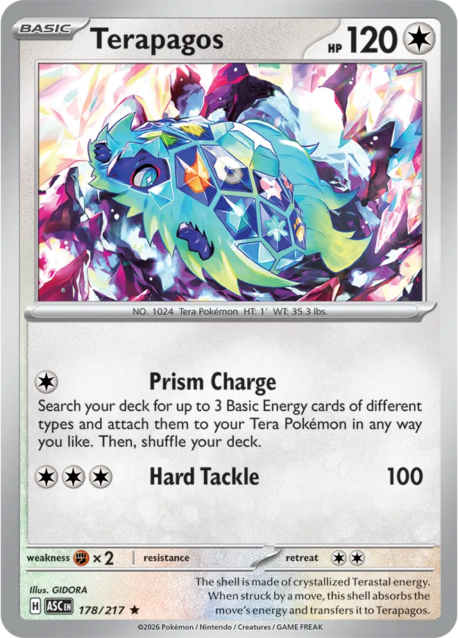 Terapagos 178/217 · Holofoil (Ascended Heroes)