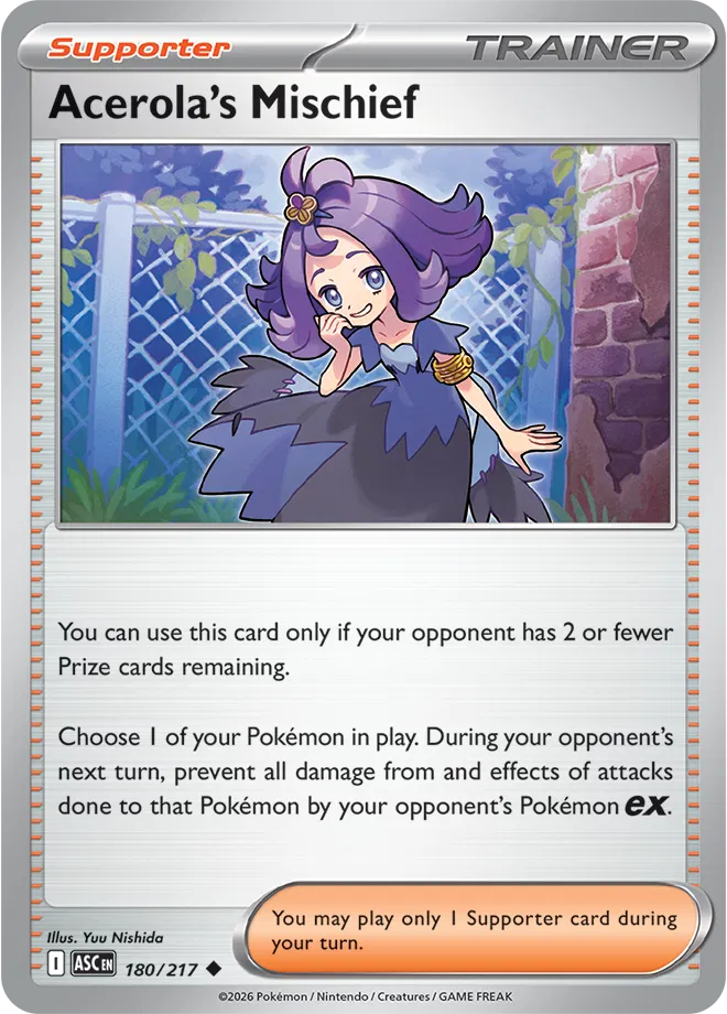 Acerola's Mischief 180/217 · Normal (Ascended Heroes)