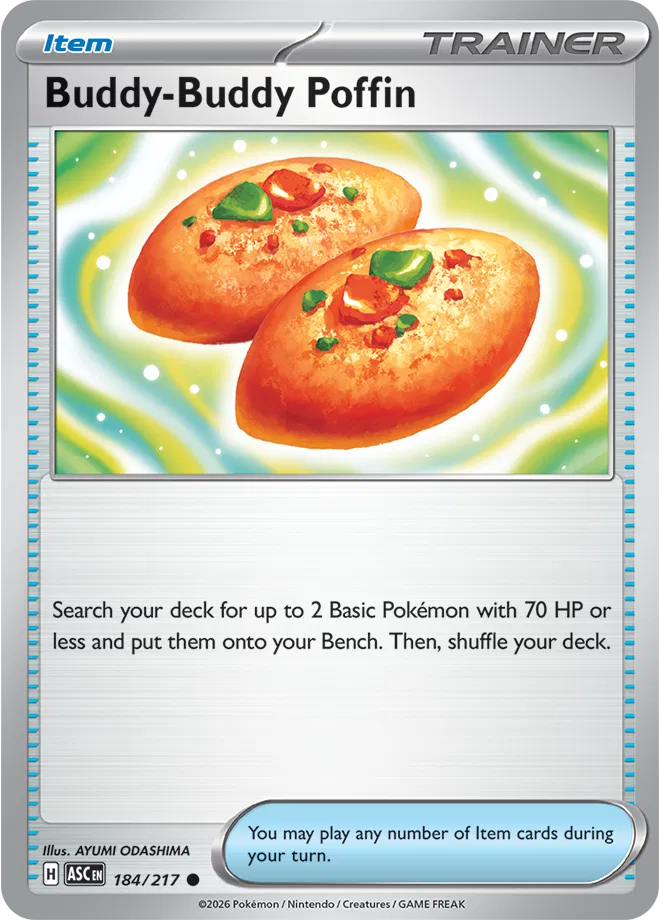 Buddy-Buddy Poffin 184/217 · Reverse Holofoil (Ascended Heroes)