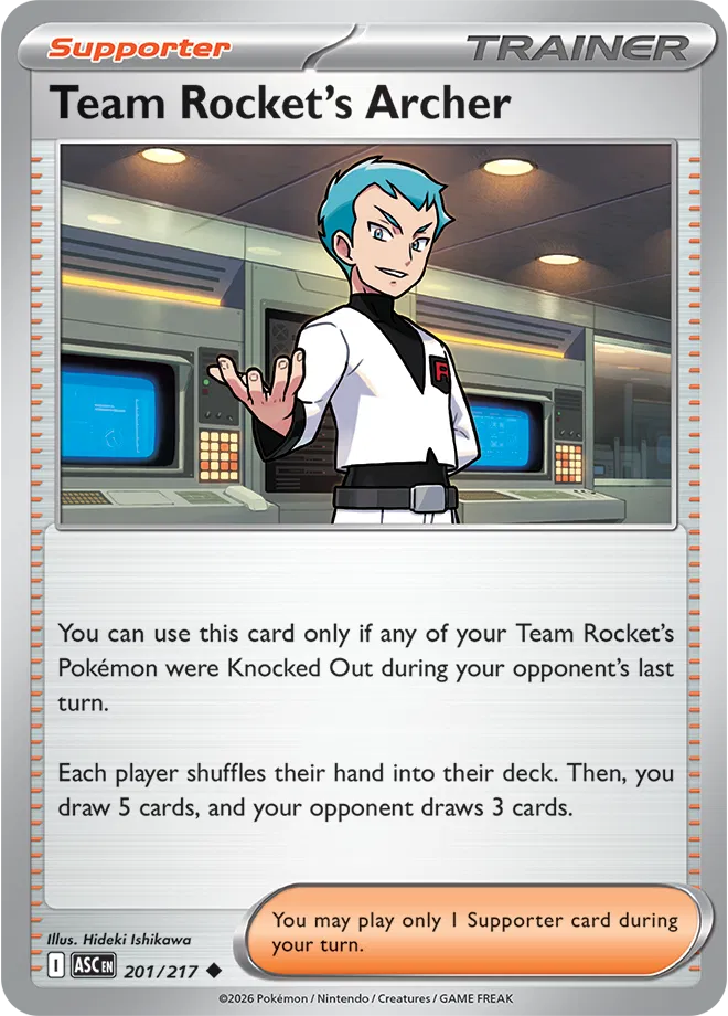 Team Rocket's Archer 201/217 · Reverse Holofoil (Ascended Heroes)