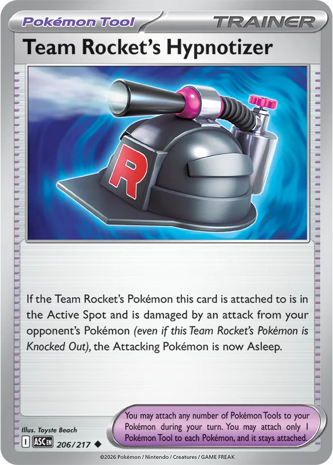 Team Rocket's Hypnotizer 206/217 · Reverse Holofoil (Ascended Heroes)