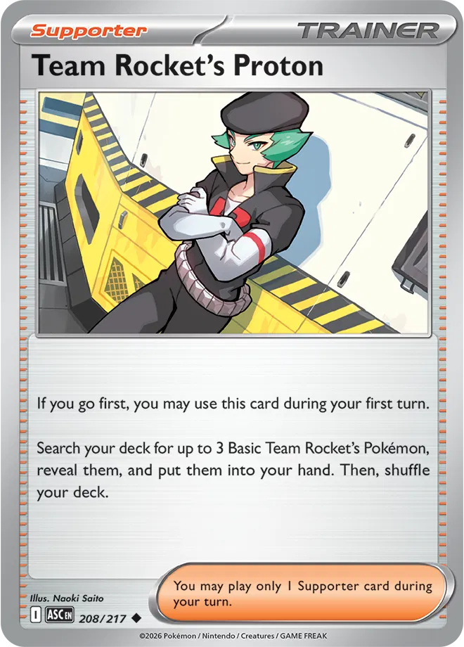 Team Rocket's Proton 208/217 · Reverse Holofoil (Ascended Heroes)