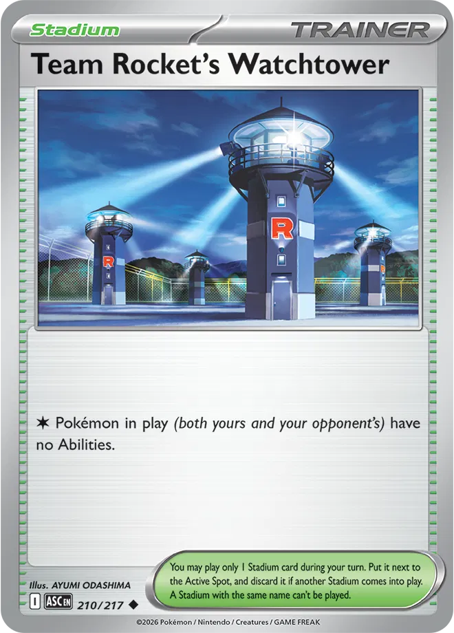 Team Rocket's Watchtower 210/217 · Reverse Holofoil (Ascended Heroes)