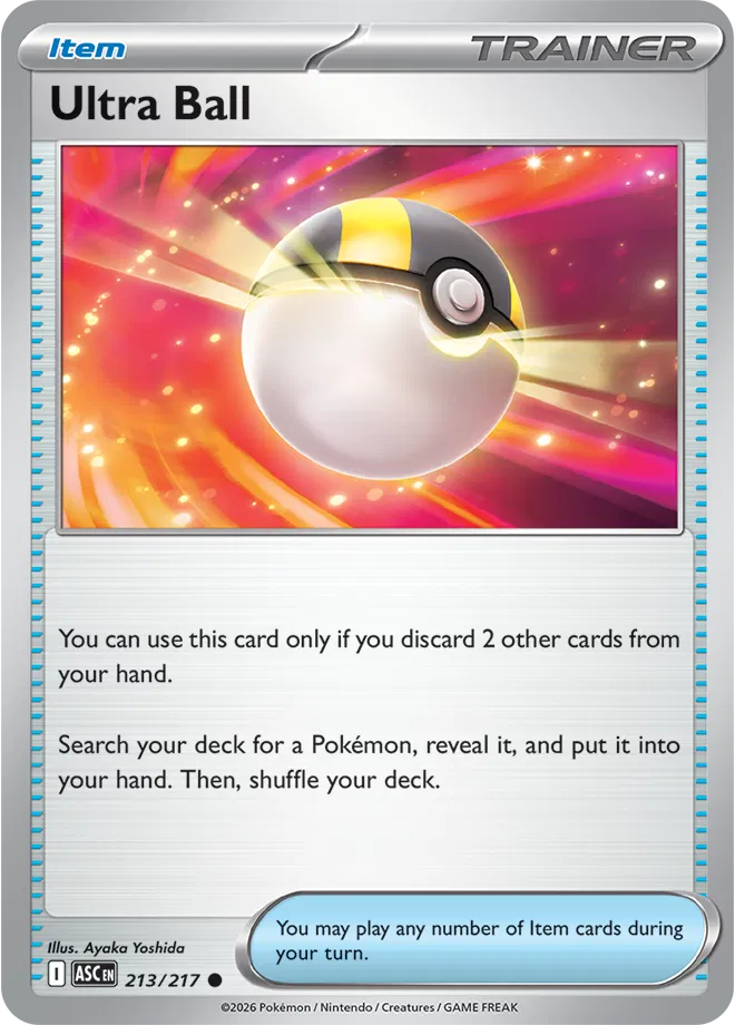 Ultra Ball 213/217 · Reverse Holofoil (Ascended Heroes)