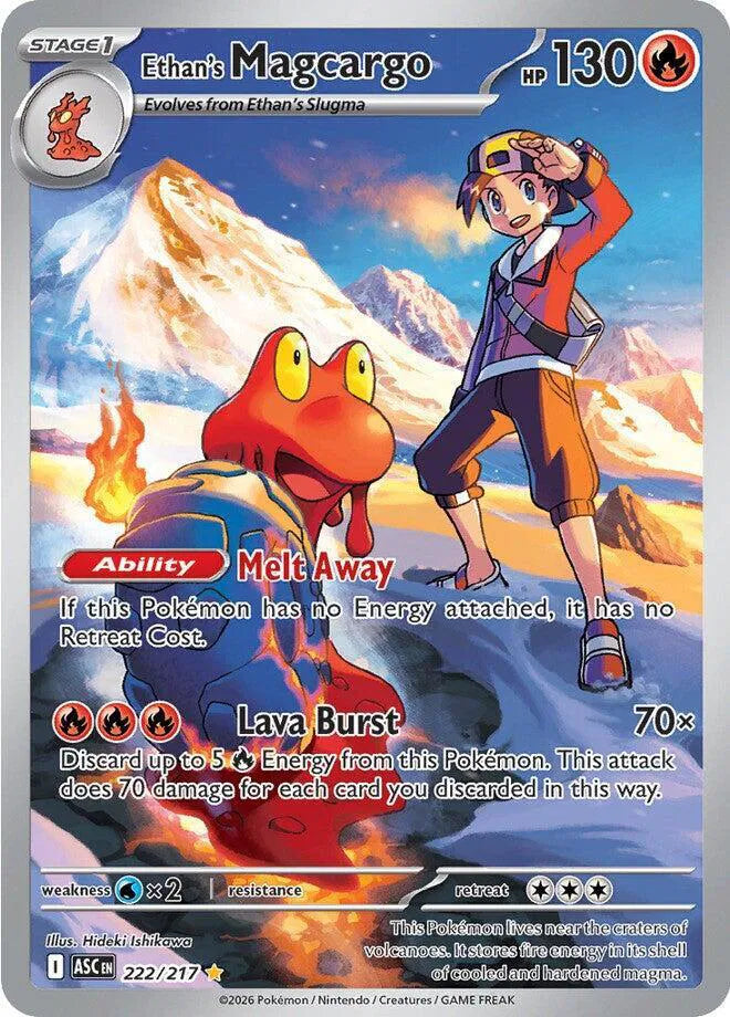 Ethan's Magcargo 222/217 · Holofoil (Ascended Heroes)
