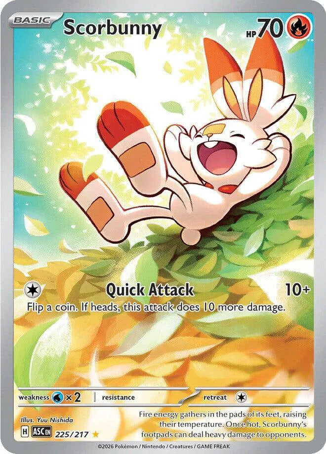 Scorbunny 225/217 · Holofoil (Ascended Heroes)