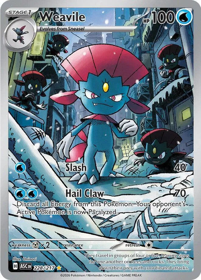 Weavile 228/217 · Holofoil (Ascended Heroes)