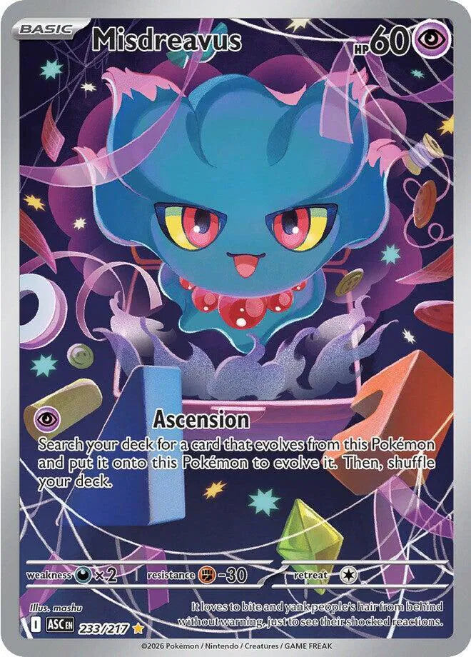 Misdreavus 233/217 · Holofoil (Ascended Heroes)