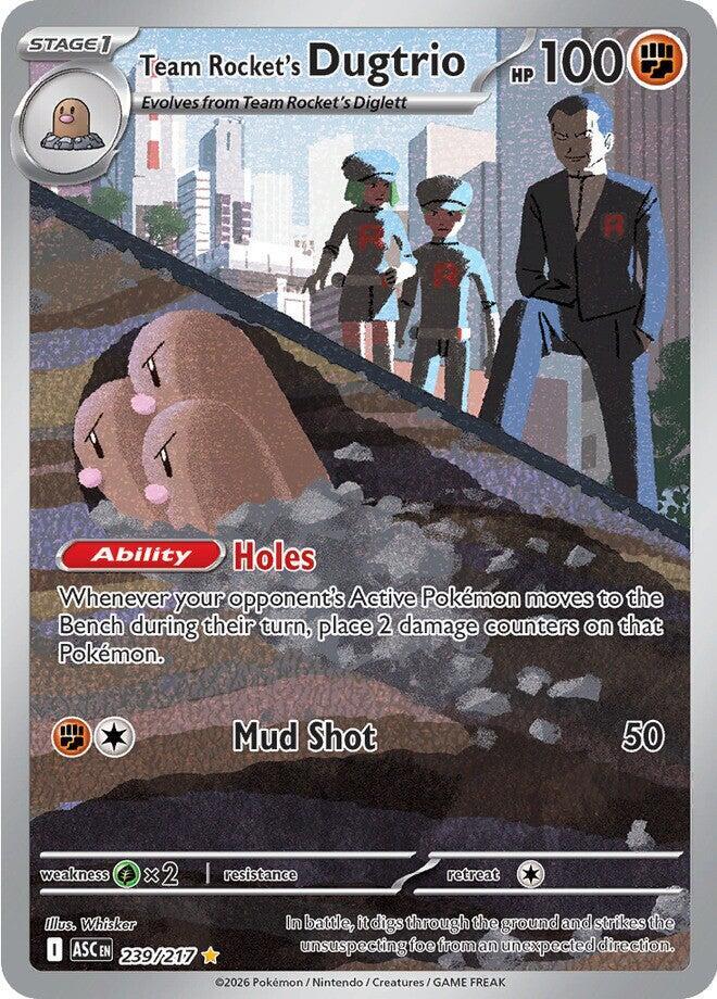 Team Rocket's Dugtrio - 239/217 Illustration Rare