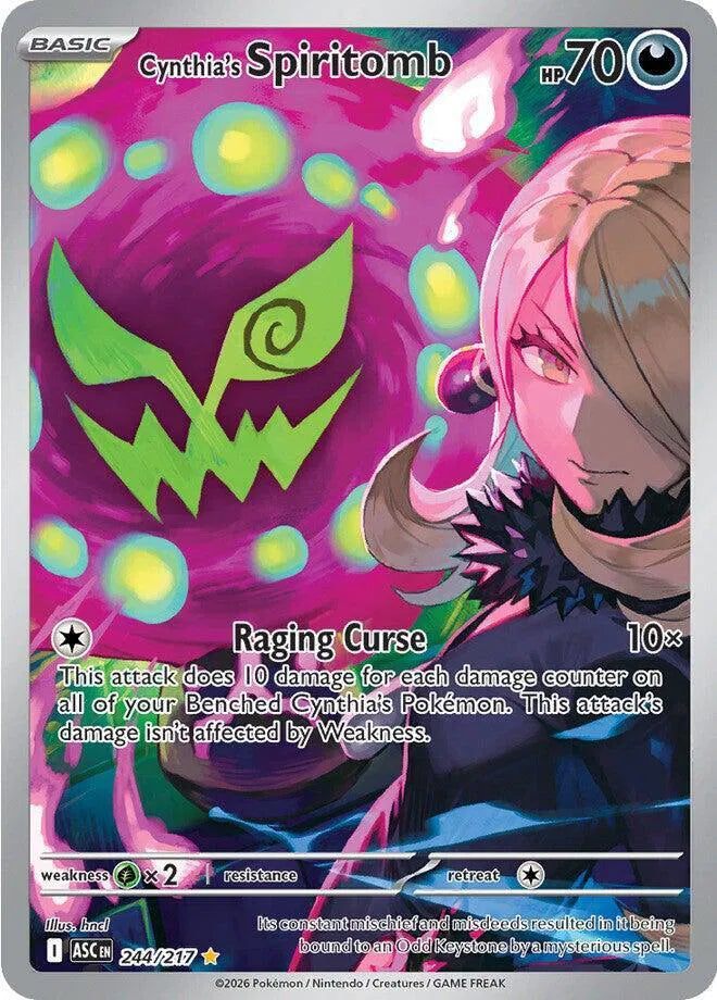 Cynthia's Spiritomb Ascended Heroes Illustration Rare 244/217