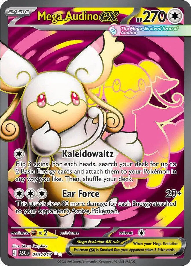 Mega Audino ex 253/217 · Holofoil (Ascended Heroes)